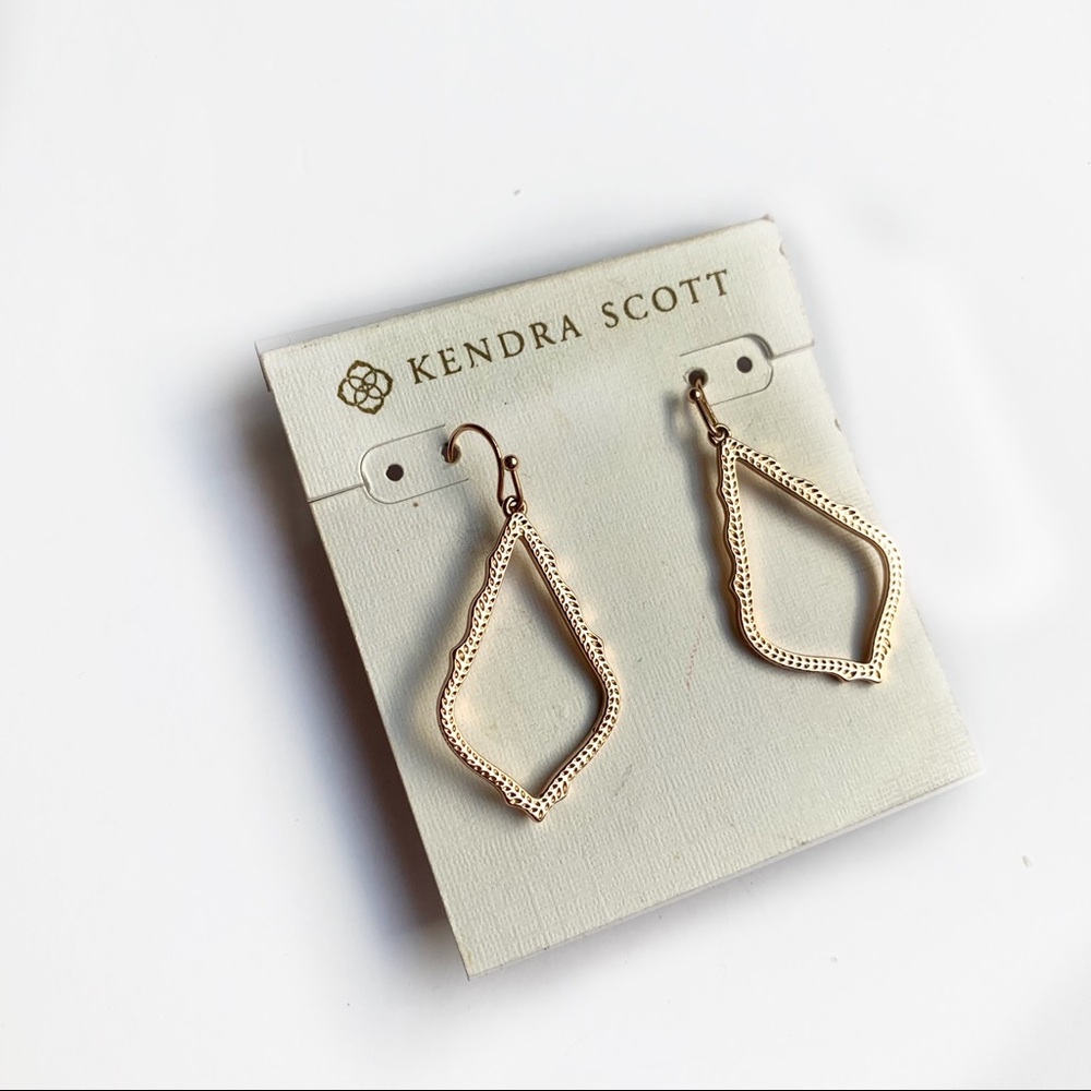 Kendra Scott Rose Gold Open Earrings - Picture 5 of 6